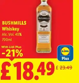 Lidl BUSHMILLS Whiskey offer