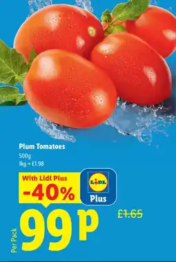 Lidl Plum Tomatoes offer