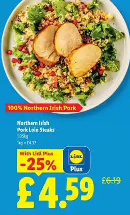Lidl Northern Irish Pork Loin Steaks offer