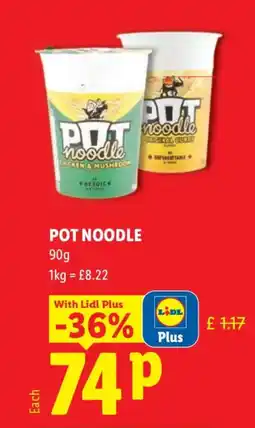 Lidl Pot noodle offer