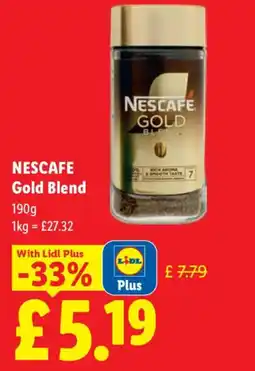 Lidl NESCAFE Gold Blend offer