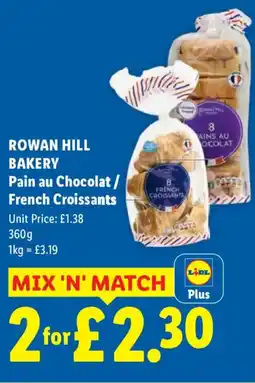 Lidl ROWAN HILL BAKERY Pain au Chocolat / French Croissants offer