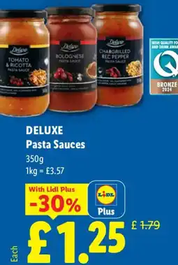 Lidl DELUXE Pasta Sauces offer