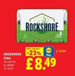 Lidl ROCKSHORE Cider offer