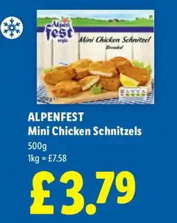 Lidl ALPENFEST Mini Chicken Schnitzels offer