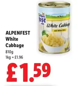 Lidl ALPENFEST White Cabbage offer