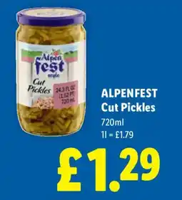 Lidl ALPENFEST Cut Pickles offer