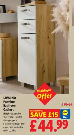 Lidl LIVARNO Premium Bathroom Cabinet offer