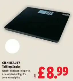 Lidl CIEN BEAUTY Talking Scales offer