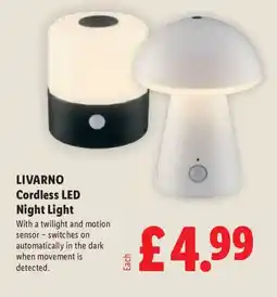 Lidl LIVARNO Cordless LED Night Light offer