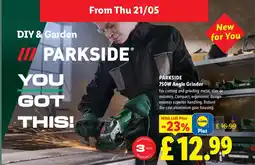 Lidl PARKSIDE 750W Angle Grinder offer