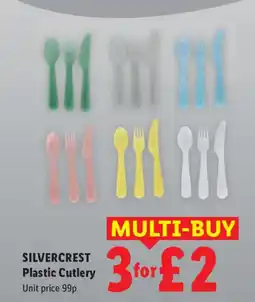 Lidl SILVERCREST Plastic Cutlery offer