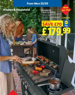 Lidl GRILLMEISTER 6 Burner Gas Barbecue offer
