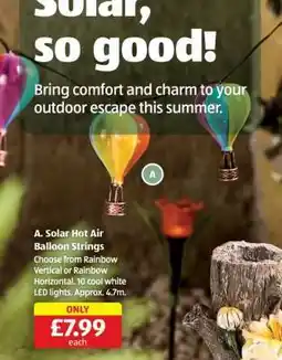 Aldi A. Solar Hot Air Balloon Strings offer