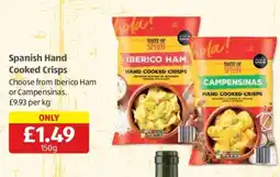 Aldi Spanish Hand Cooked Crisps offer