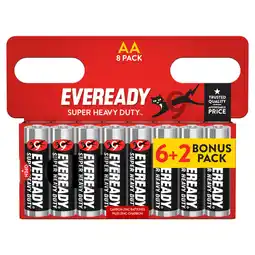 Iceland Eveready Super Heavy Duty AA Battery, 8 Pack offer