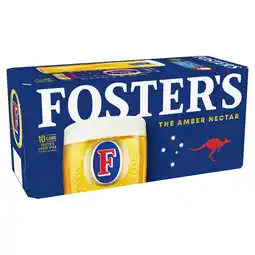 Iceland Foster's Beer Lager Cans 10 x 440ml offer