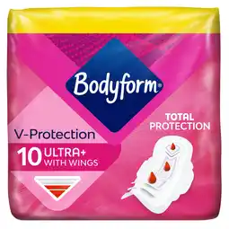 Iceland Bodyform Cour-V Ultra Normal Sanitary Towels Wings 10 pack offer