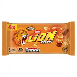 Iceland Lion Limited Edition Peanut Bars 4 x 31g (124g) offer