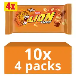 Iceland Lion Limited Edition Peanut Bars 4 x 31g (124g) offer