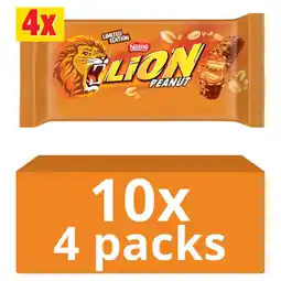 Iceland Lion Limited Edition Peanut Bars 4 x 31g (124g) offer