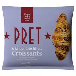 Iceland Pret 6 Chocolate Filled Croissants 420g offer