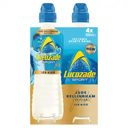 Iceland Lucozade SportDrink Ice Kick Jude Special Edition 500ml 4x500ml offer