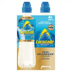 Iceland Lucozade SportDrink Ice Kick Jude Special Edition 500ml 4x500ml offer