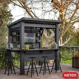Costco Keter Bar Gazebo 7ft 5 x 6ft 5 (2.3 x 2m) offer