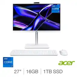 Costco Acer C27-195ES, Intel Core i7, 16GB RAM, 1TB SSD, 27 Inch All in One Desktop PC, DQ.BNREK.006 offer