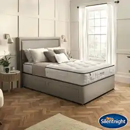 Costco Silentnight British Wool 2400 Pocket Mattress & Sandstone Divan in 4 Sizes offer