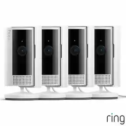 Costco Ring Wired Indoor Camera 4 Pack in White offer