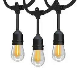 Costco Feit 48ft (14.6m) 24 LED Indoor/Outdoor Weatherproof String Lights Set offer
