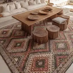 Costco Concept Looms Sumac Brown Rust Indoor Outdoor Rug, in 3 Sizes offer