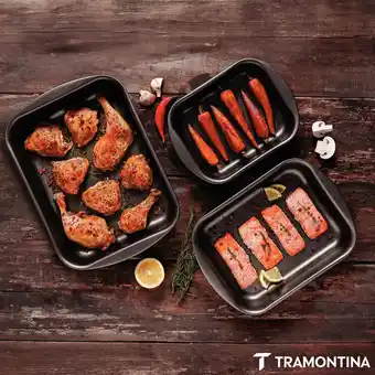 Costco Tramontina Roasting Pan, 3 Piece Set offer