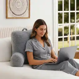Costco Memory Foam Backrest Reading Pillow, in 3 Colours offer