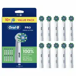 Costco Oral B Cross Action Brush Heads 10 Pack in White offer