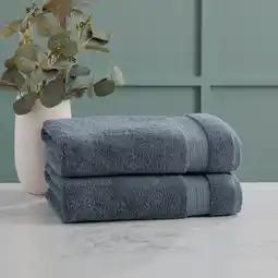 Costco Grandeur 100% Cotton Bath Towels, 2 Pack, in 2 Colours offer