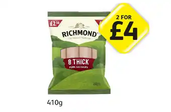 Londis Richmond Sausages offer