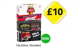 Londis Stella Artois, Budweiser, Kopparberg Berry Variety, Carling Black Label offer