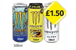 Londis Monster Energy Aussie Lemonade, The Doctor, Ultra offer