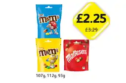 Londis Crispy M&M's, Peanut, Maltesers offer