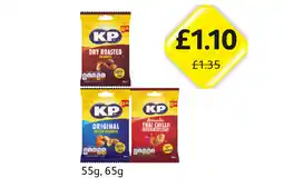 Londis KP Dry Roasted Peanuts, Original, Thai Chilli offer