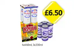 Londis Peroni, Desperados, Strongbow Dark Fruits offer