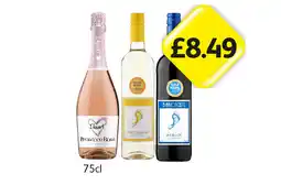 Londis I Heart Prosecco Rosé, Barefoot Pinot Grigio, Merlot offer