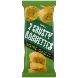 Iceland Iceland 2 Crusty Baguettes Double Garlic 362g offer