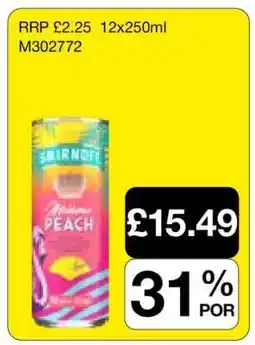 Makro Smirnoff Passion Peach offer