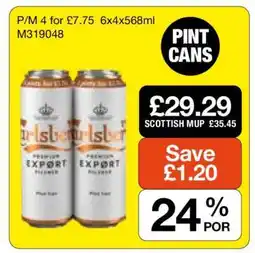 Makro Carlsberg Export Lager offer