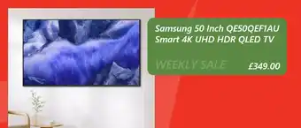 Samsung 50 Inch QE50QEF1AU Smart 4K UHD HDR QLED TV