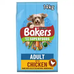 Iceland BAKERS Superfoods Chicken with Vegetables Dry Dog Food 14kg offer
